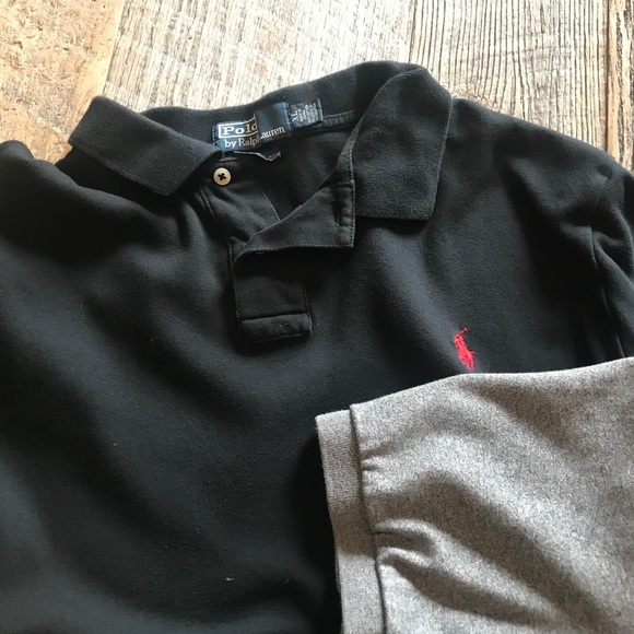 Set of 2 Men’s Polos - Black & Grey - Picture 3 of 3